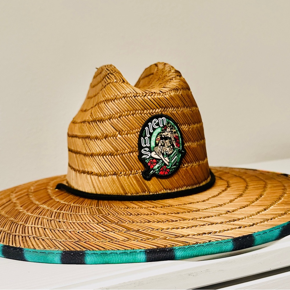 Sullen Straw Sun Hat with Patch
